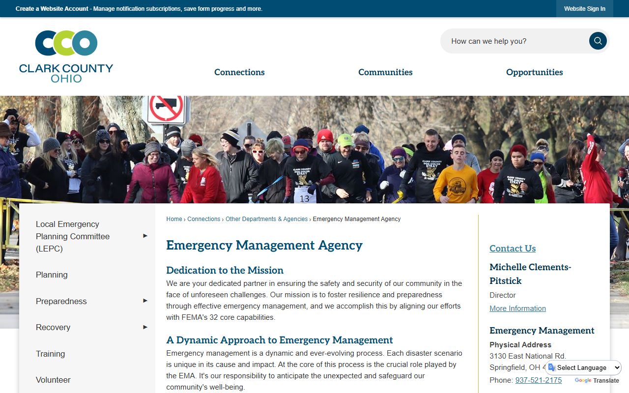 Clark County public records policy page for police blotter access