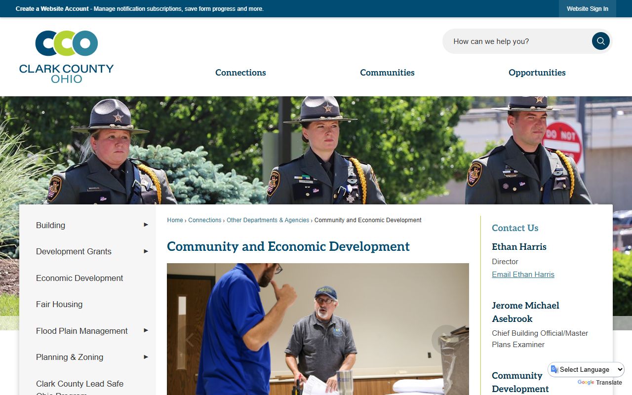 Clark County Sheriff's Office page for police blotter records