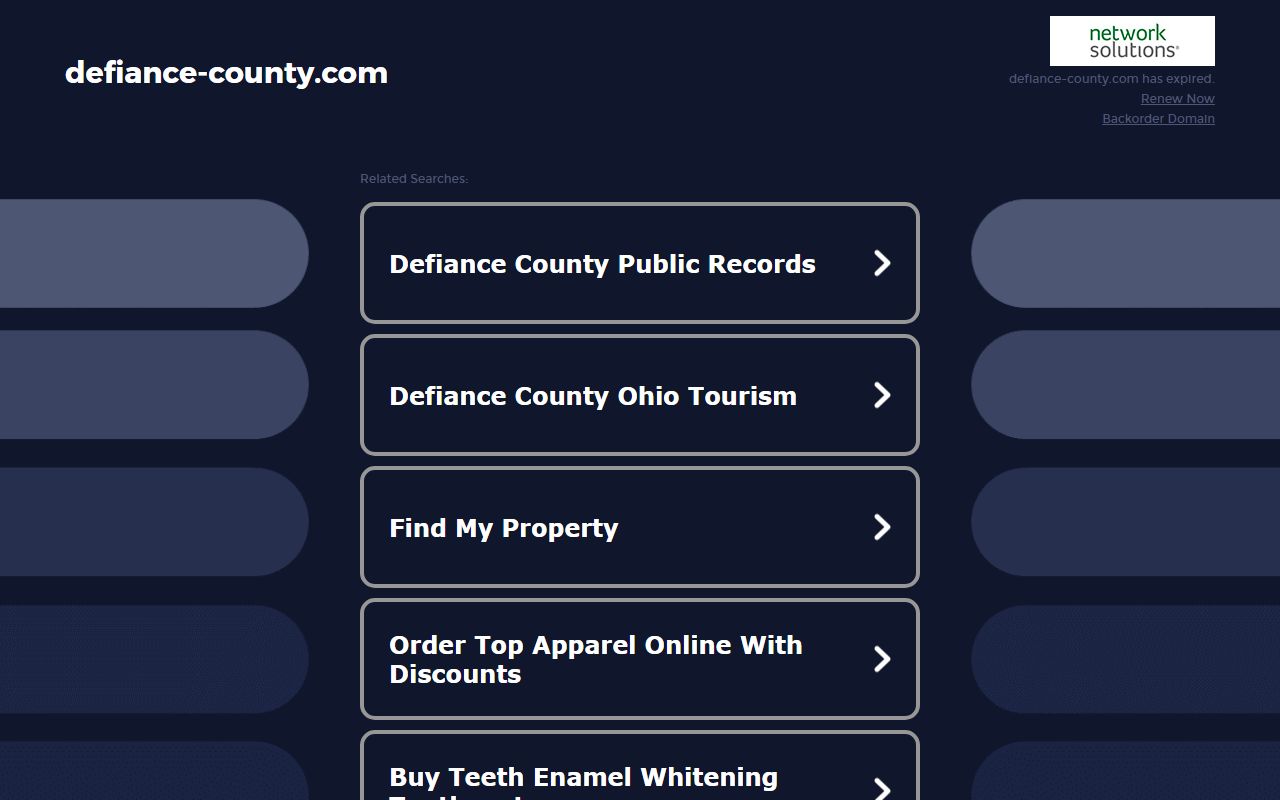 Defiance County court records page related to police blotter cases
