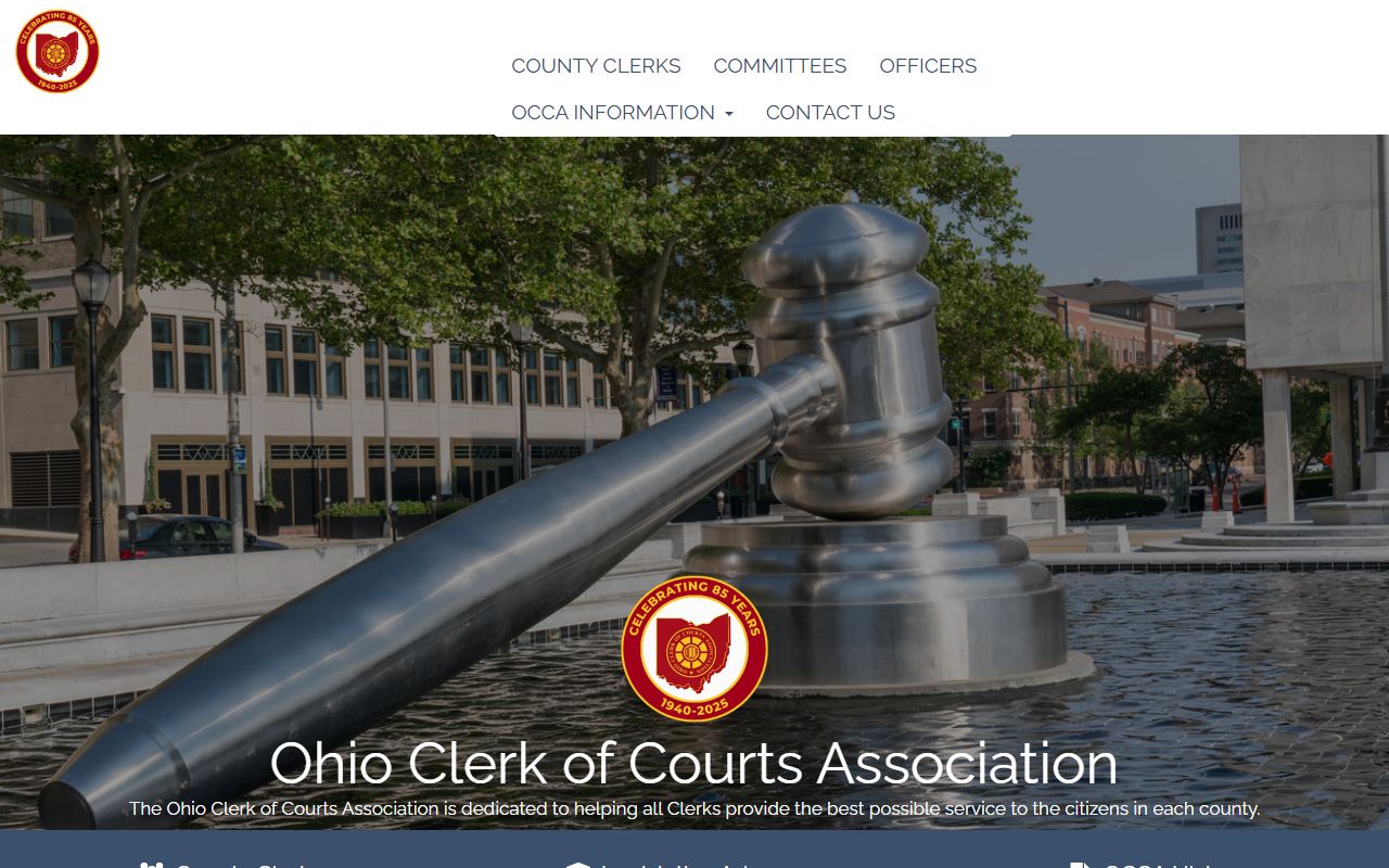 Ohio Clerk of Courts Association for police blotter records